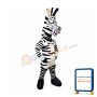 Happy Zebra Mascot Costume