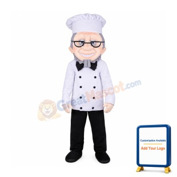 Senior Chef Mascot Costume