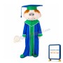 Smart Boy Mascot Costume