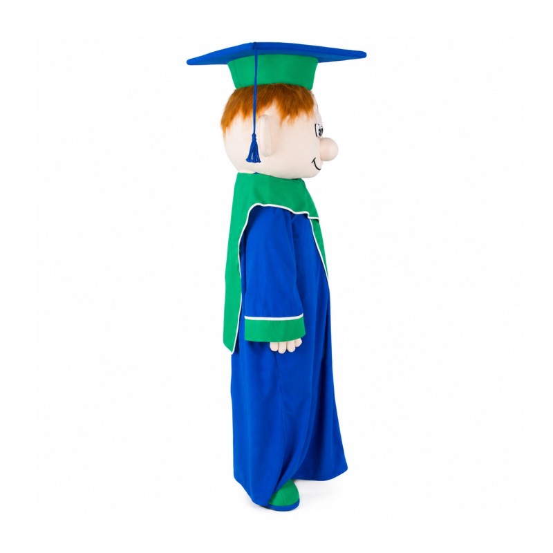 Smart Boy Mascot Costume