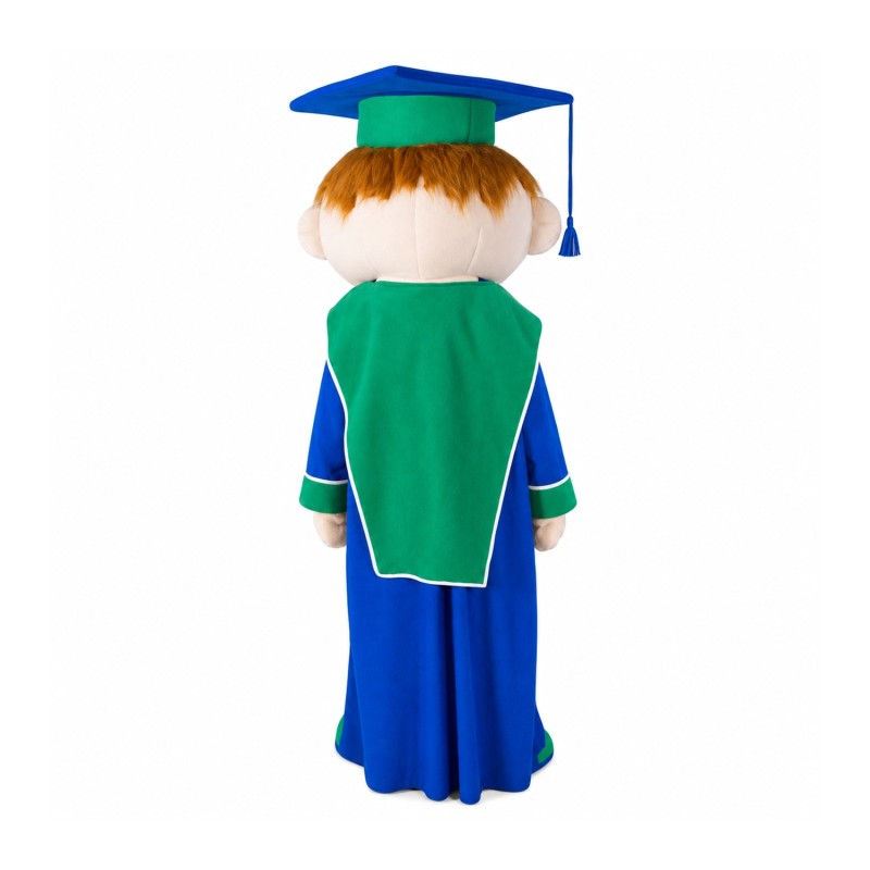 Smart Boy Mascot Costume