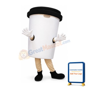 Coffee Cup Mascot Costume