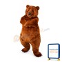 Lightweight Brown Bear Mascot Costume