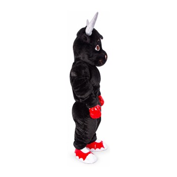 Sport Black Bull Mascot Costume