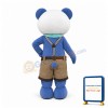 Blue & White Panda Mascot Costume