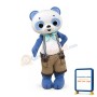 Blue & White Panda Mascot Costume
