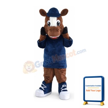 Sport Lightweight Brown Horse Mascot Costume