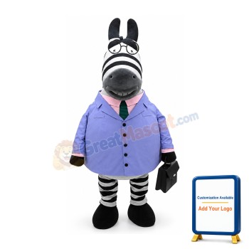 Super Cute Zebra Mascot Costume