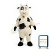 White and Black Cow Mascot Costume