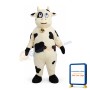 White and Black Cow Mascot Costume