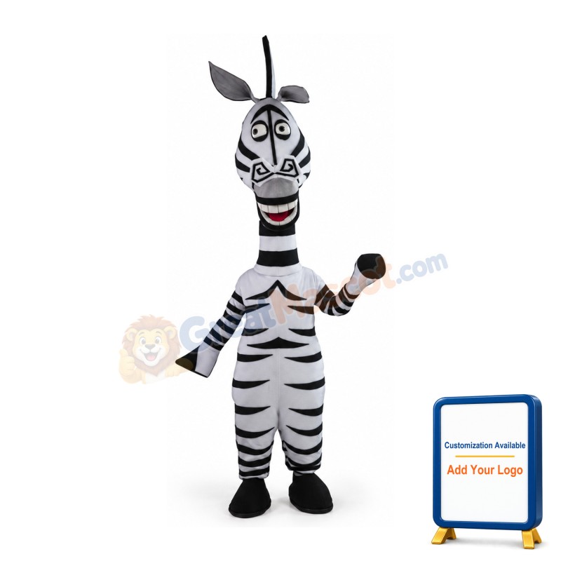Funny Zebra Mascot Costume
