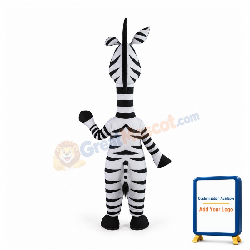 Funny Zebra Mascot Costume