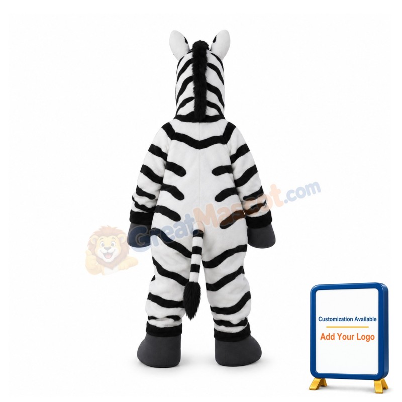 Lightweight Zebra Mascot Costume