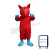 Red Rhino Mascot Costume