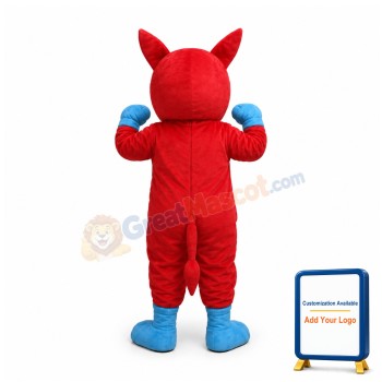 Red Rhino Mascot Costume