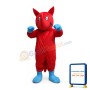 Red Rhino Mascot Costume