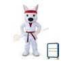 Sport Lightweight White Wolf Mascot Costume