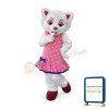 White Beautiful Wolf Mascot Costume