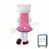 White Beautiful Wolf Mascot Costume