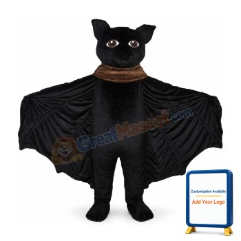 Black Bat Mascot Costume