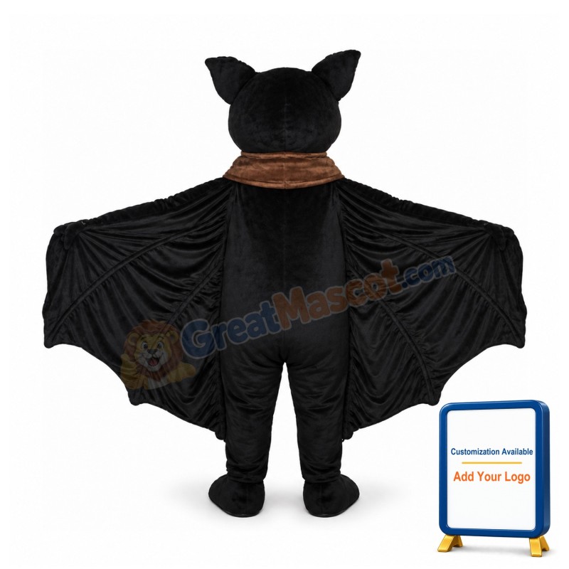 Black Bat Mascot Costume