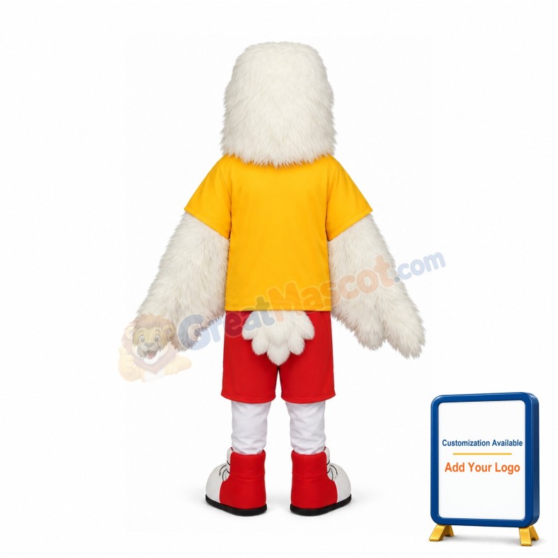 White Falcon Mascot Costume