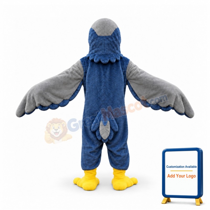 Grey Falcon Mascot Costume
