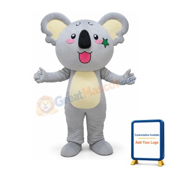 Super Cute Gray Koala Mascot Costume