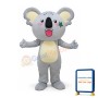Super Cute Gray Koala Mascot Costume
