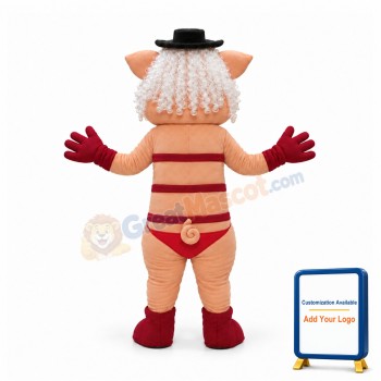 Dancing Pig Mascot Costume