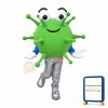 Green Virus Mascot Costume