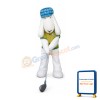 Golfer Dog Mascot Costume
