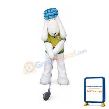 Golfer Dog Mascot Costume