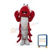 Red Lightweight Lobster Mascot Costume