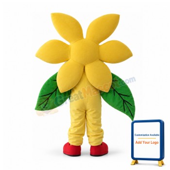 Pretty Yellow Flower Mascot Costume