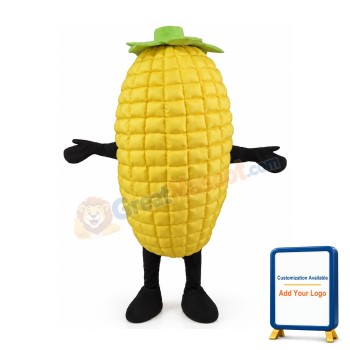 Yellow Corncob Mascot Costume