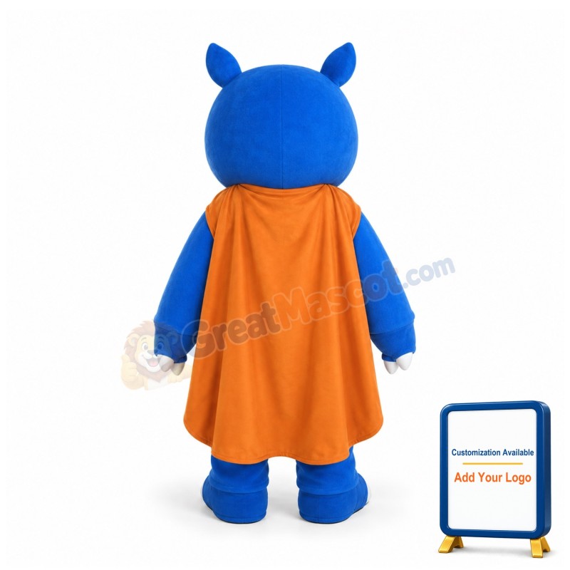 Blue Rhino Mascot Costume
