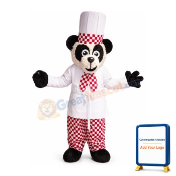 Chef Panda Mascot Costume