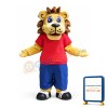 Friendly Sport Lion Mascot Costume