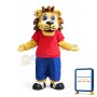 Friendly Sport Lion Mascot Costume