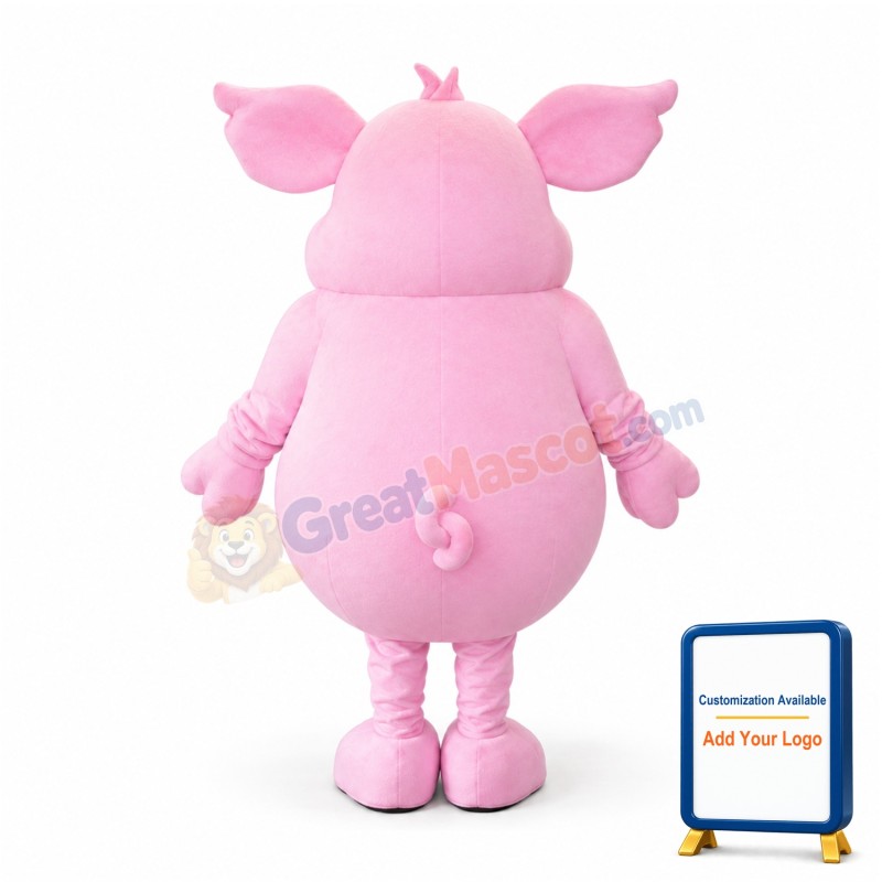 Super Cute Lightweight Pink Pig Mascot Costume
