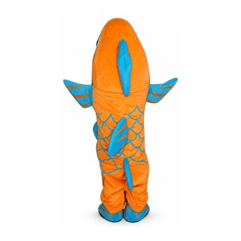 Yellow & Blue Fish Mascot Costume