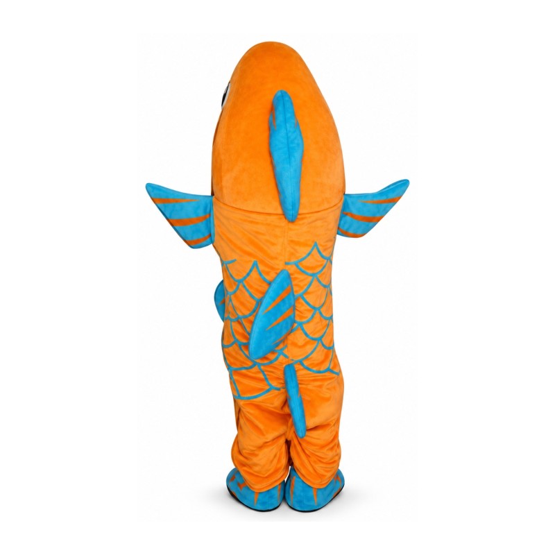 Yellow & Blue Fish Mascot Costume