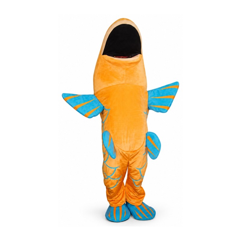 Yellow & Blue Fish Mascot Costume