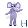 Friendly Lightweight Elephant Mascot Costume