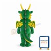Green & Yellow Dragon Mascot Costume