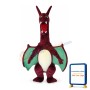 Fierce Lightweight Red Dragon Mascot Costume