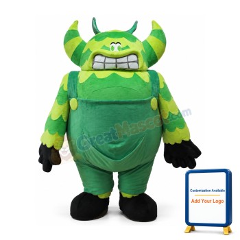 Green Monster Mascot Costume