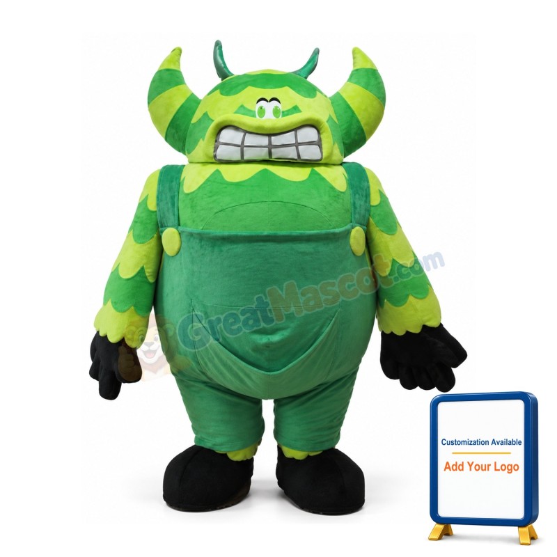 Green Monster Mascot Costume