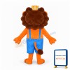 Lightweight Brown Lion Mascot Costume